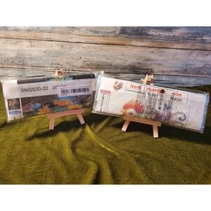 2 Diamond Painting Kit Rooster and Sunflowers Craft Art 20X20